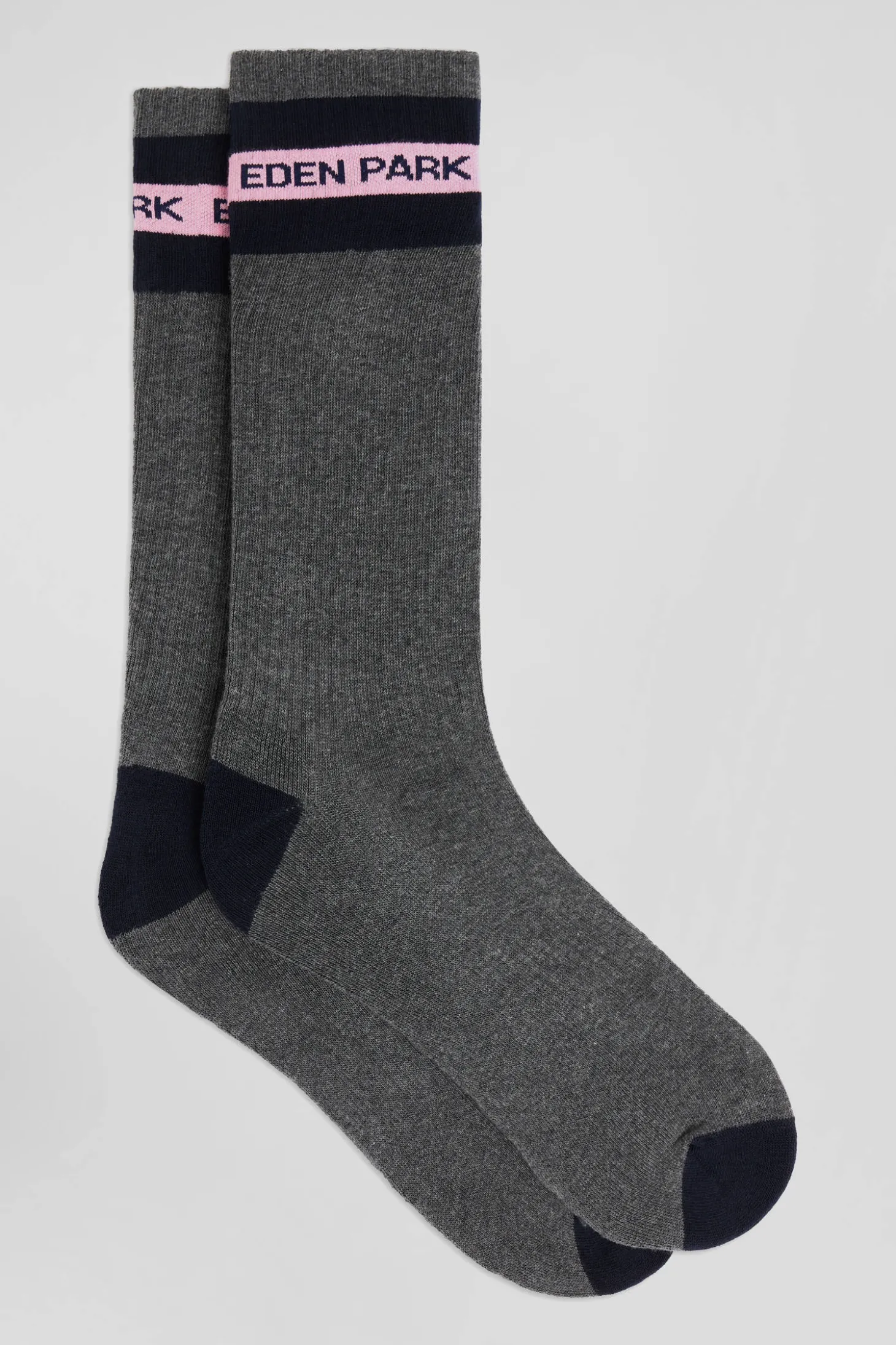 Anthracite grey stretch cotton socks Eden Park