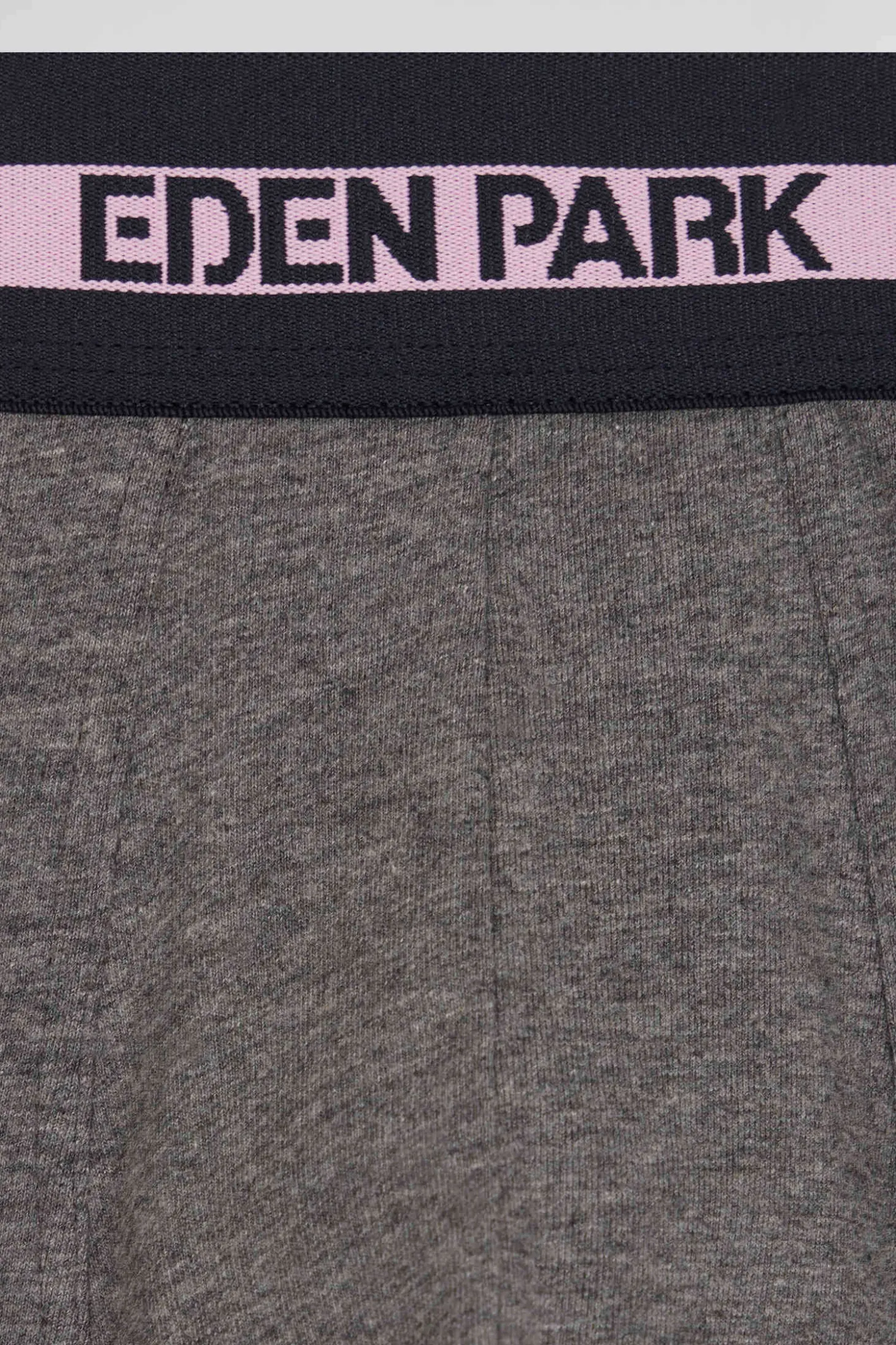 Anthracite grey stretch cotton boxers with branded waistband