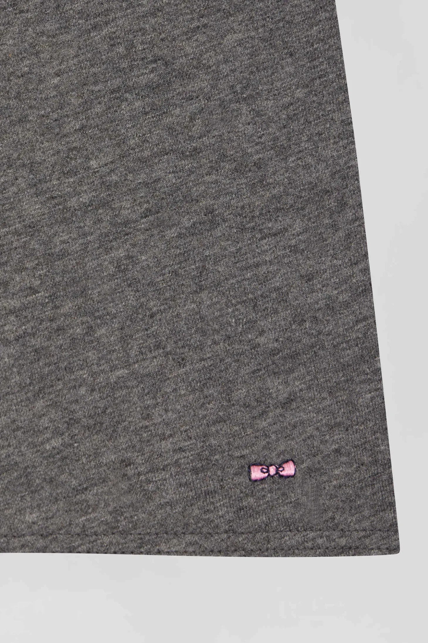 Anthracite grey stretch cotton boxers with branded waistband