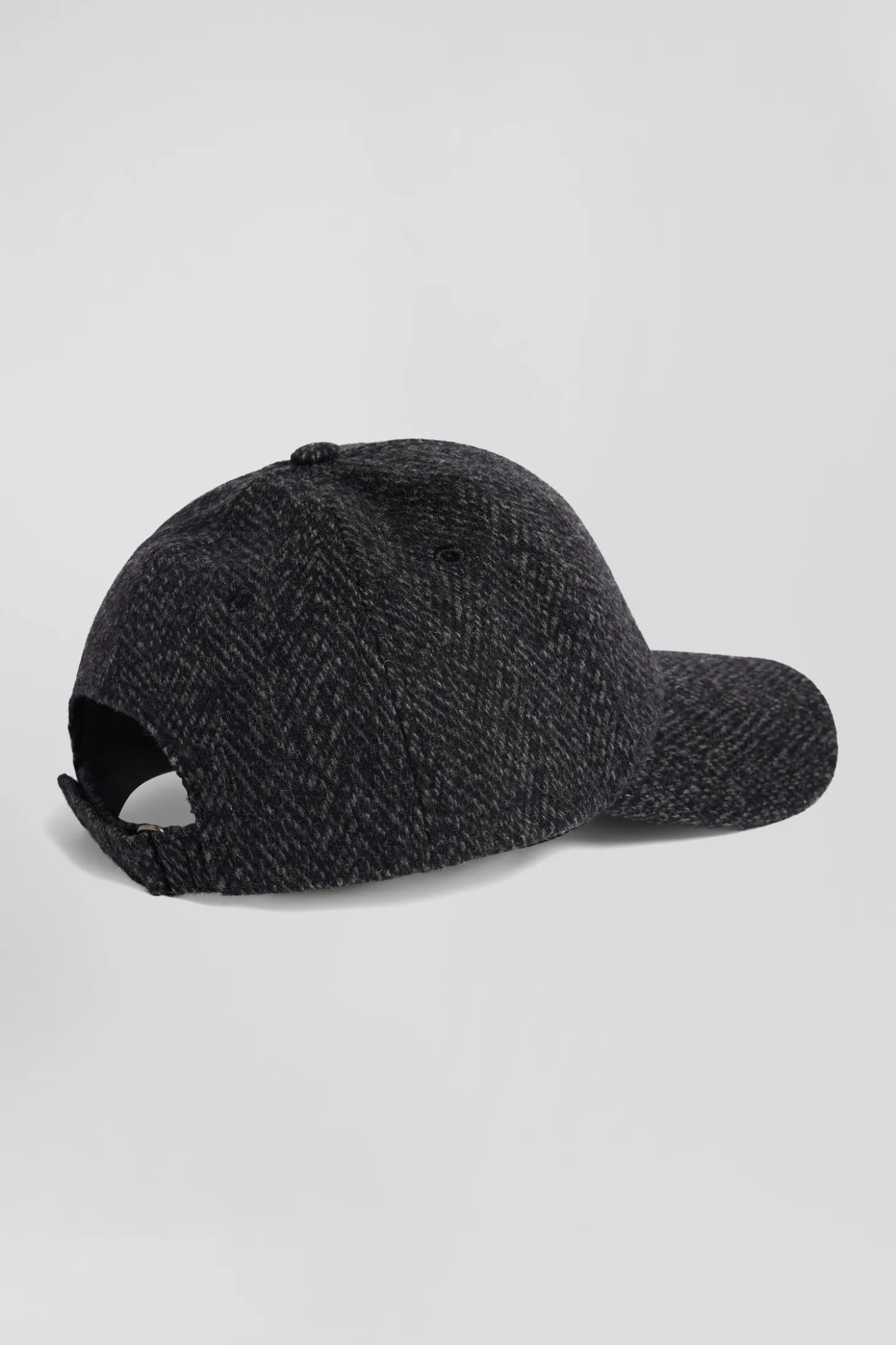 Anthracite grey wool blend cap