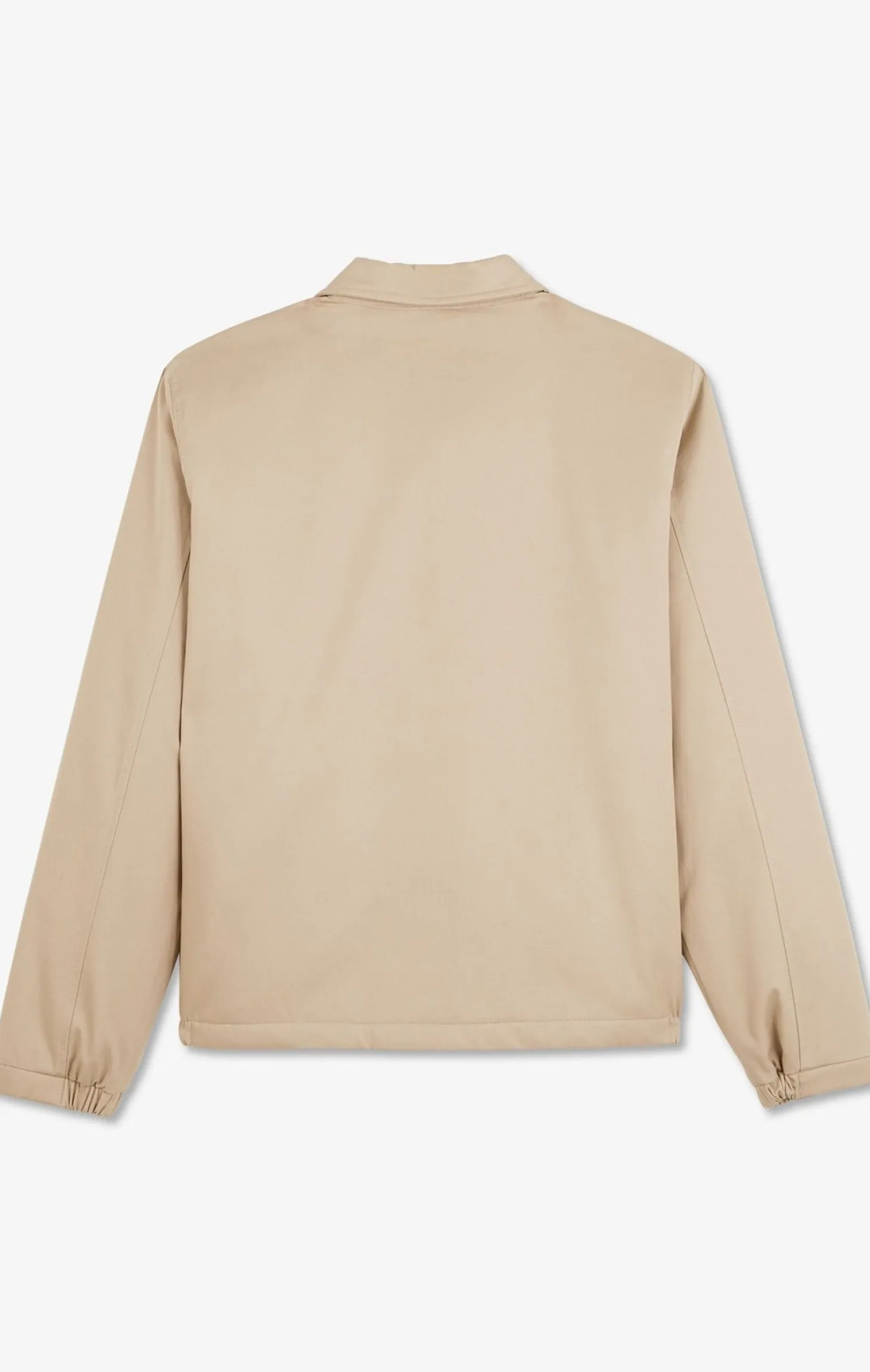 Beige jacket in cotton gabardine