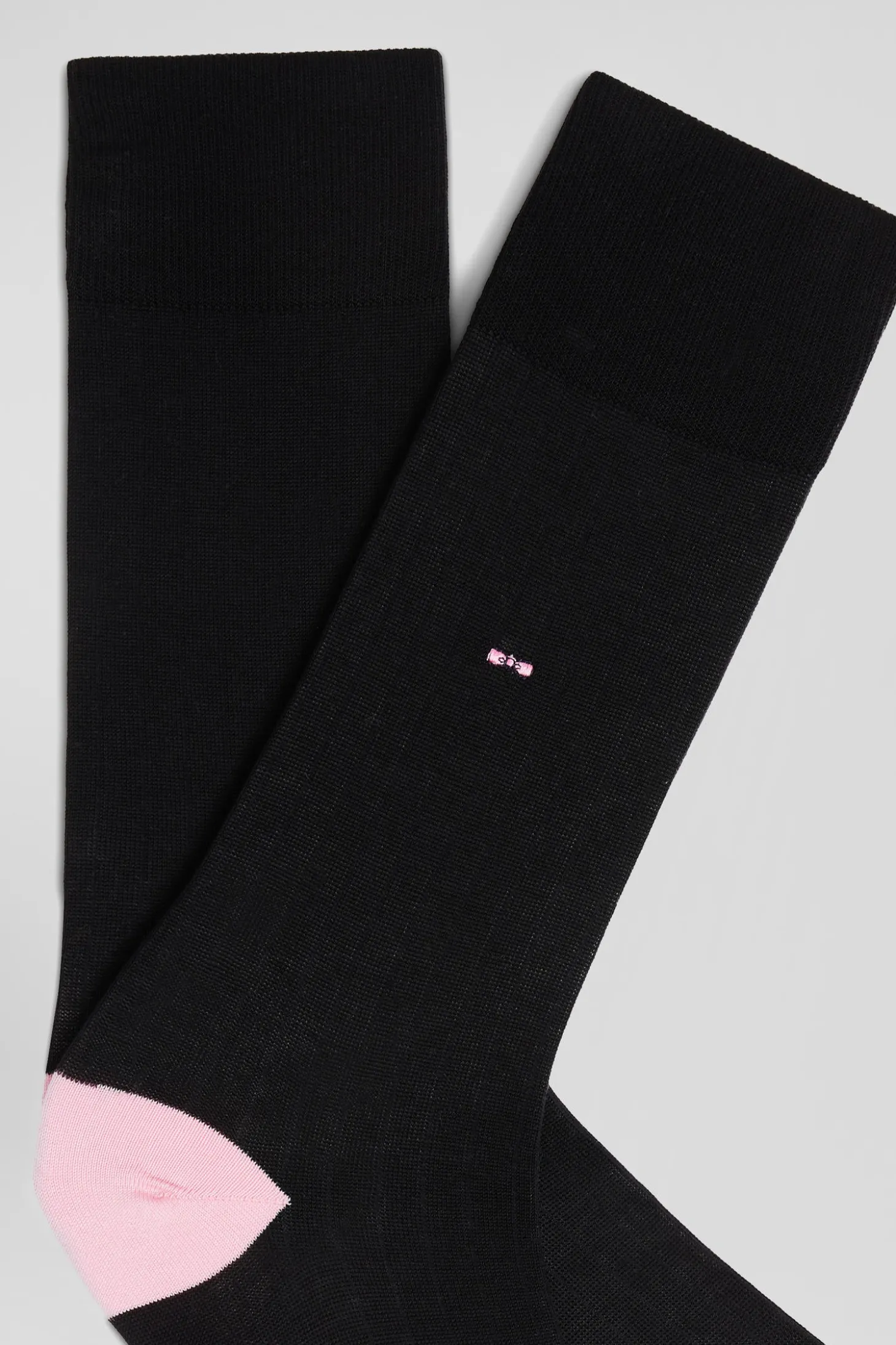 Black and pink mixed cotton socks