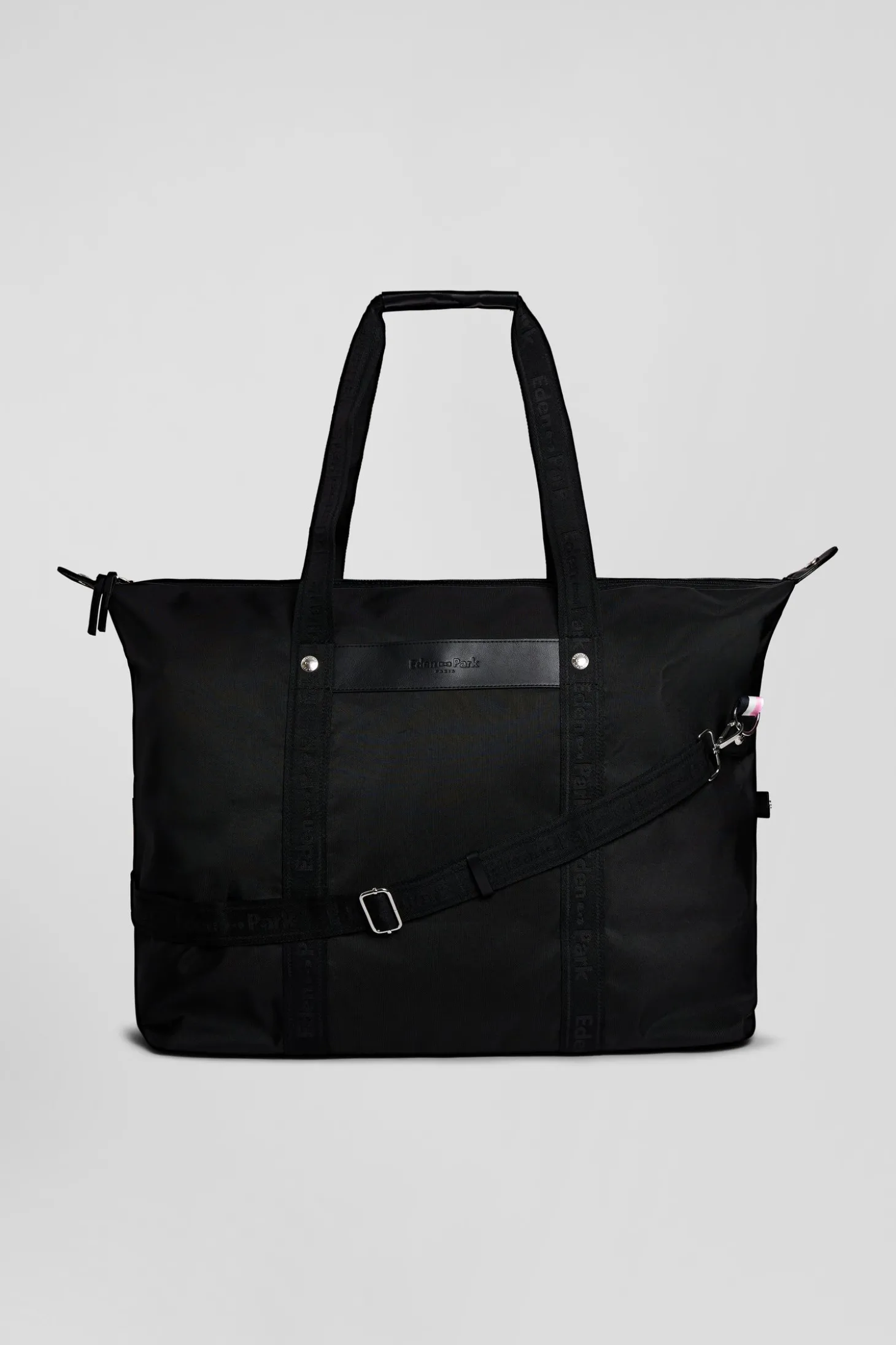 Black jacquard Eden Park travel bag
