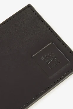 Black leather cardholder