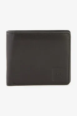 Black leather Italian-style wallet