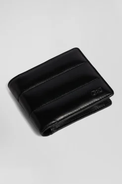 Black leather Italian-style wallet