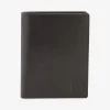 Black leather passport wallet