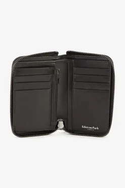 Black leather wallet