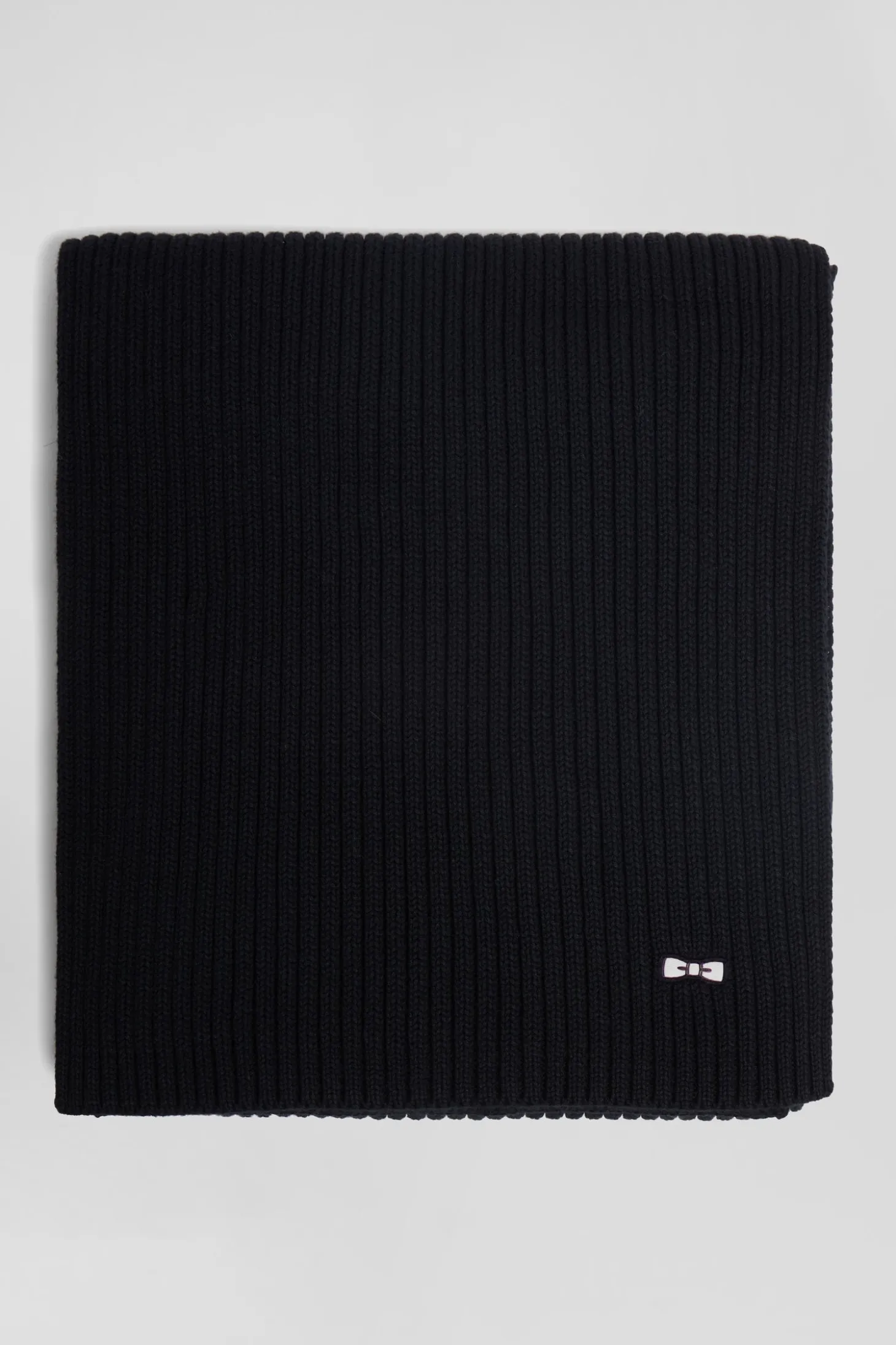 Black plain cotton scarf