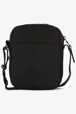 Black plain messenger bag