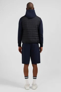 Black sleeveless down jacket