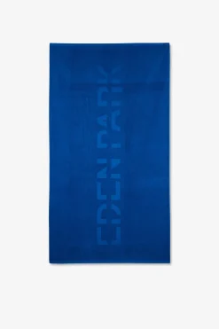 Blue beach towel