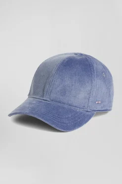 Blue corduroy cap