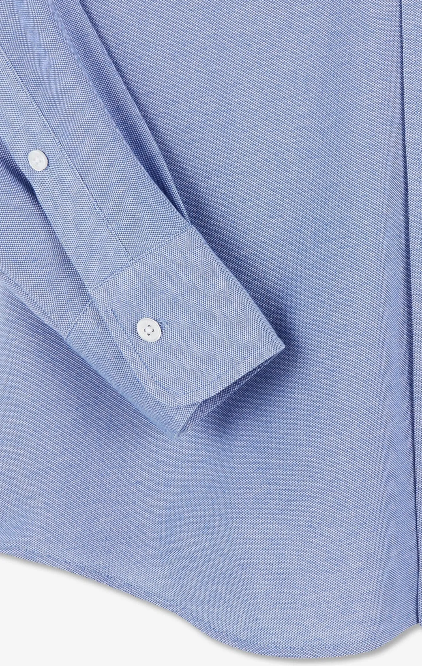Blue cotton pinpoint shirt
