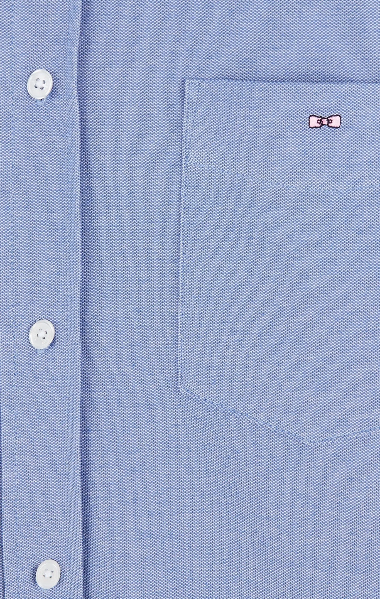 Blue cotton pinpoint shirt