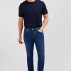 Blue jeans in stretch cotton