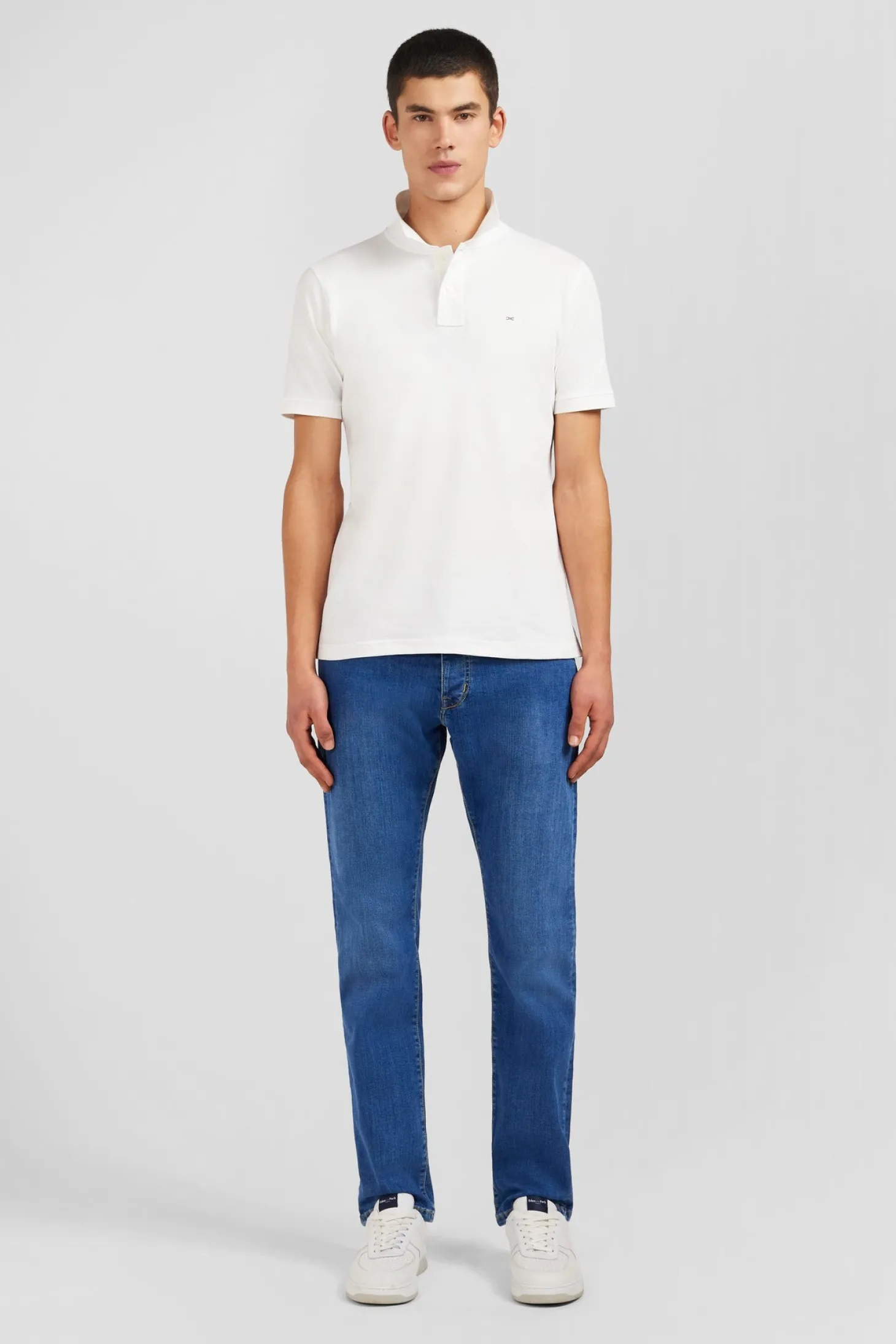 Blue jeans in stretch cotton