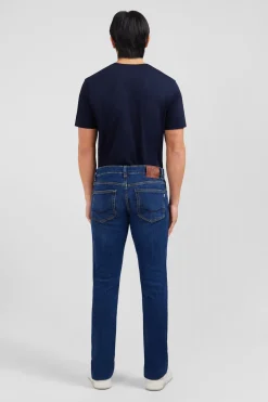 Blue jeans in stretch cotton