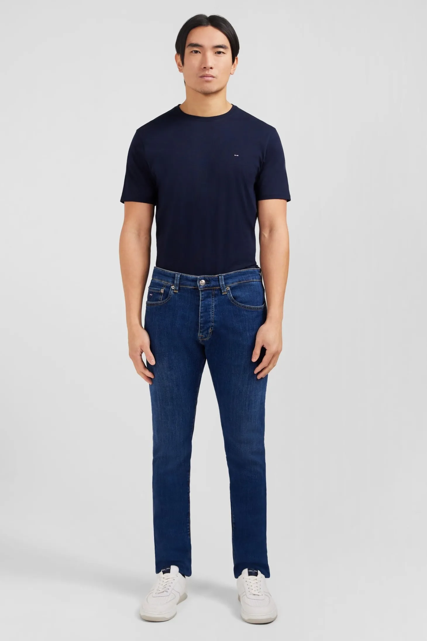 Blue jeans in stretch cotton