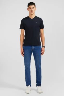 Blue jeans in stretch cotton