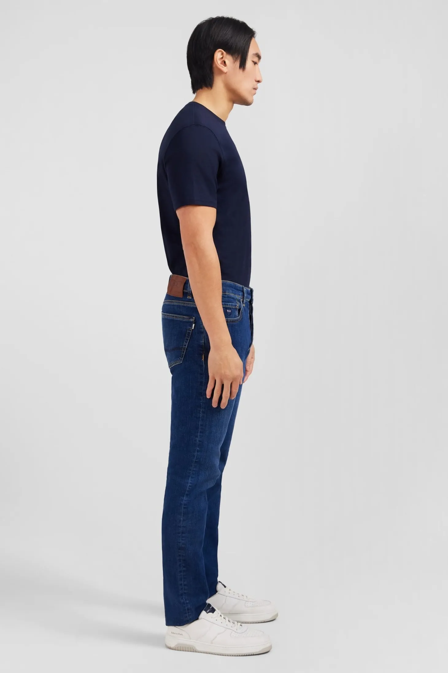 Blue jeans in stretch cotton