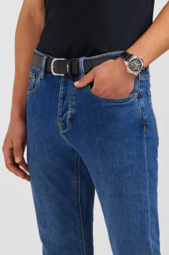 Blue jeans in stretch cotton