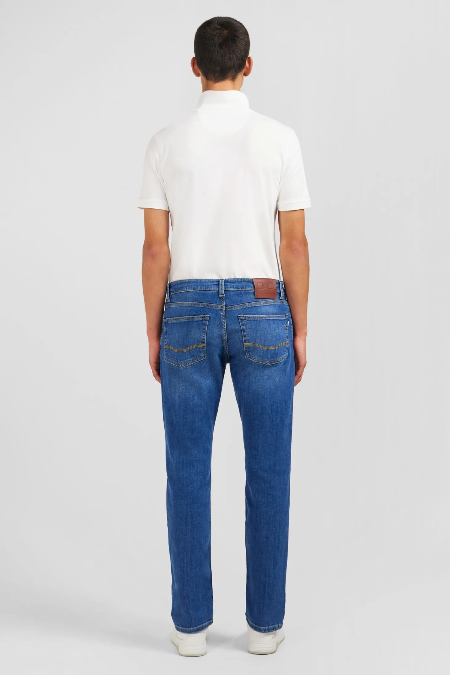 Blue jeans in stretch cotton