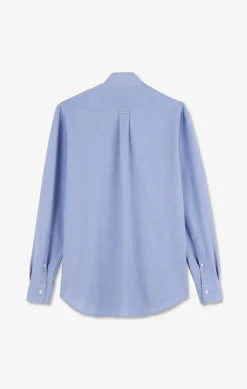 Blue pinpoint cotton shirt