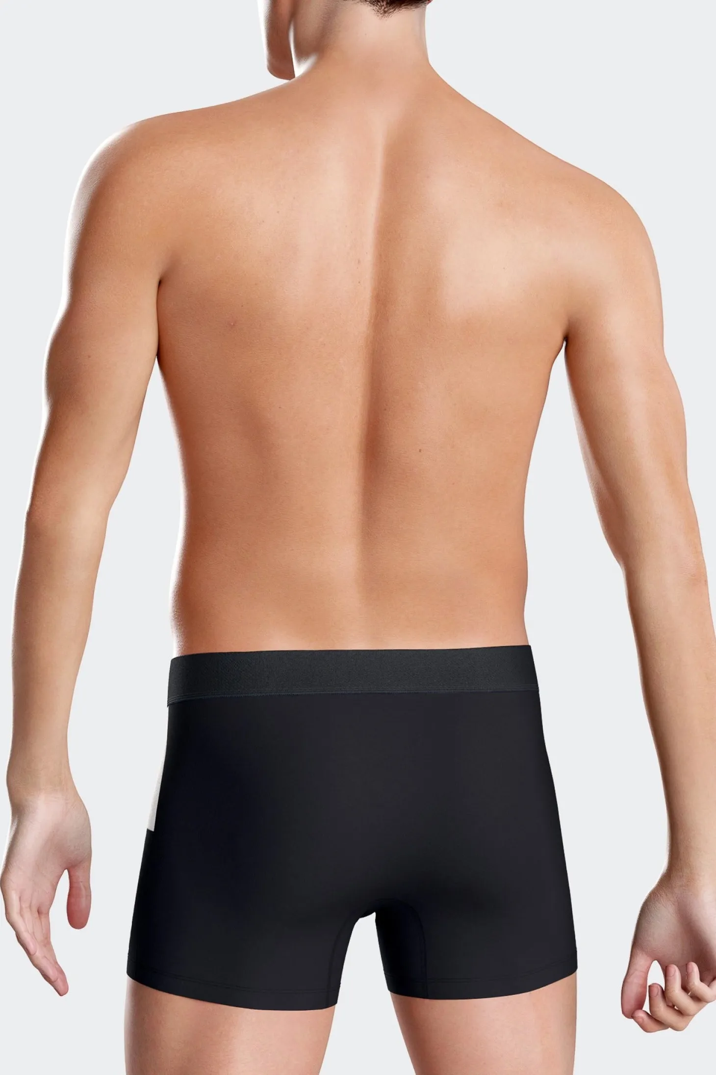 Bordeaux colorblock stretch cotton boxers