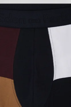 Bordeaux colorblock stretch cotton boxers