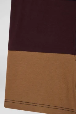 Bordeaux colorblock stretch cotton boxers