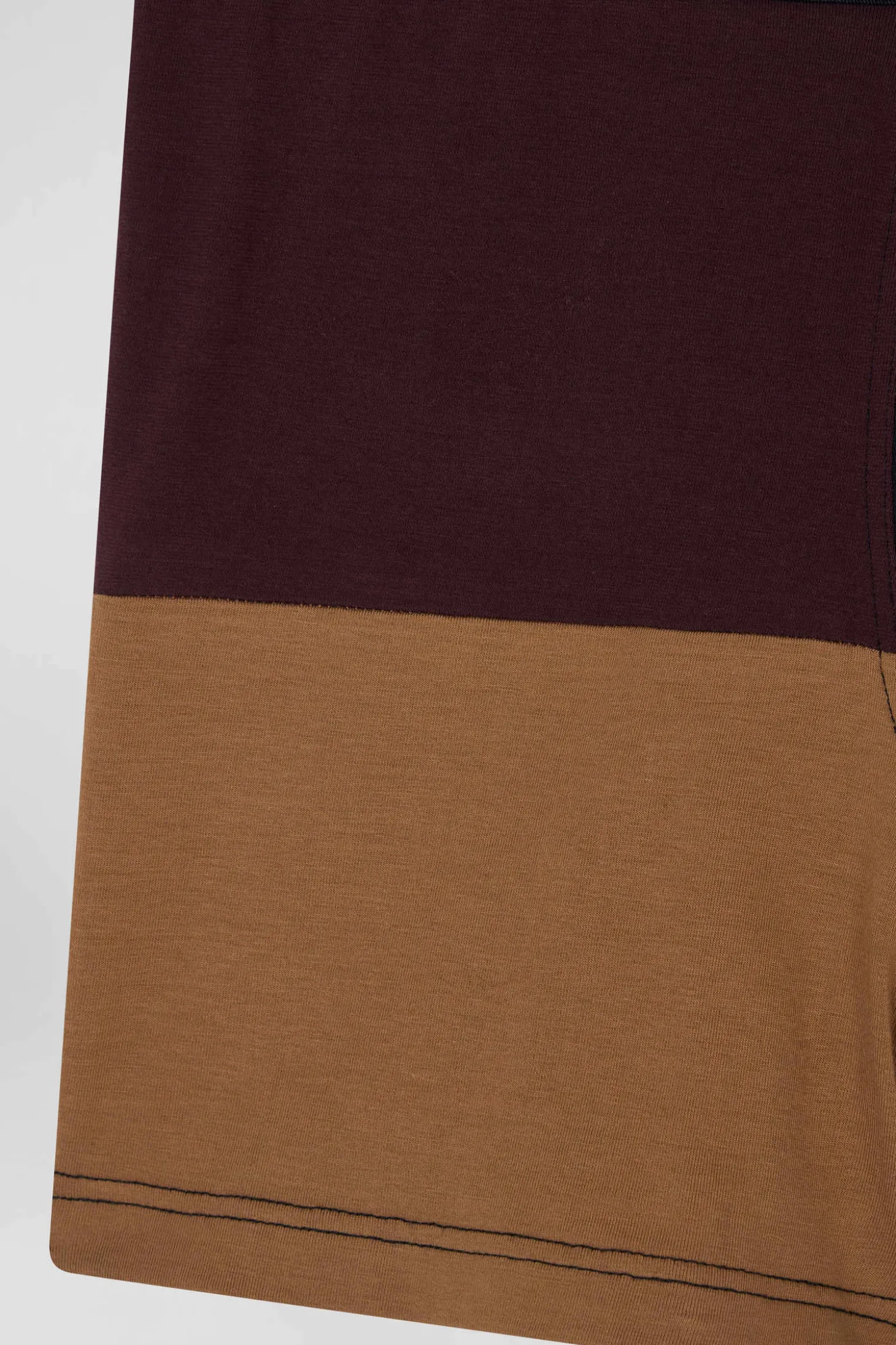 Bordeaux colorblock stretch cotton boxers