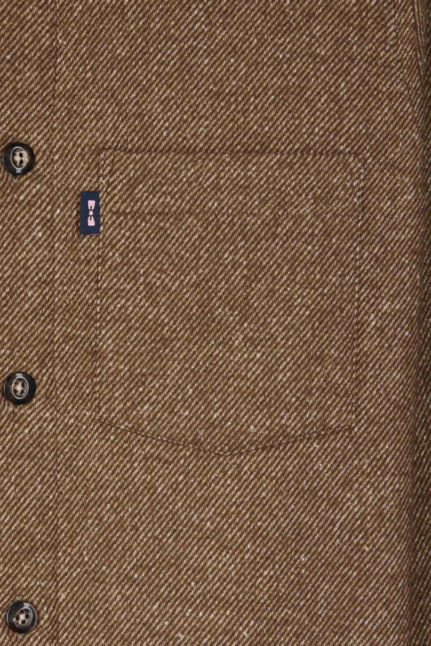 Brown mixed cotton shirt