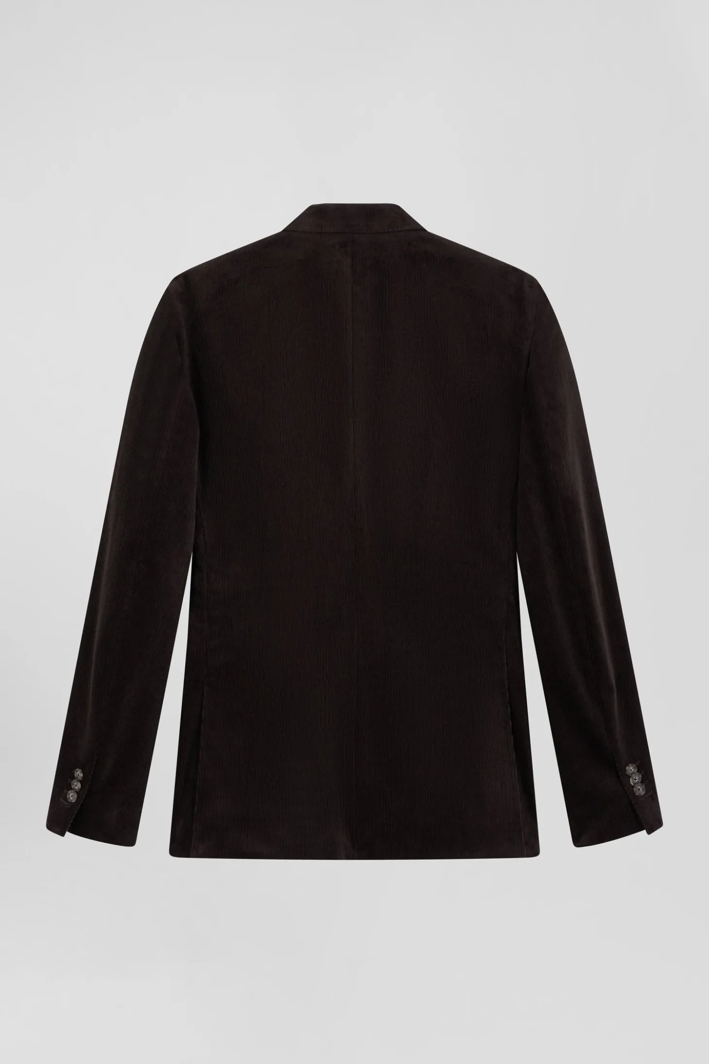 Brown stretch cotton velvet jacket Modern fit