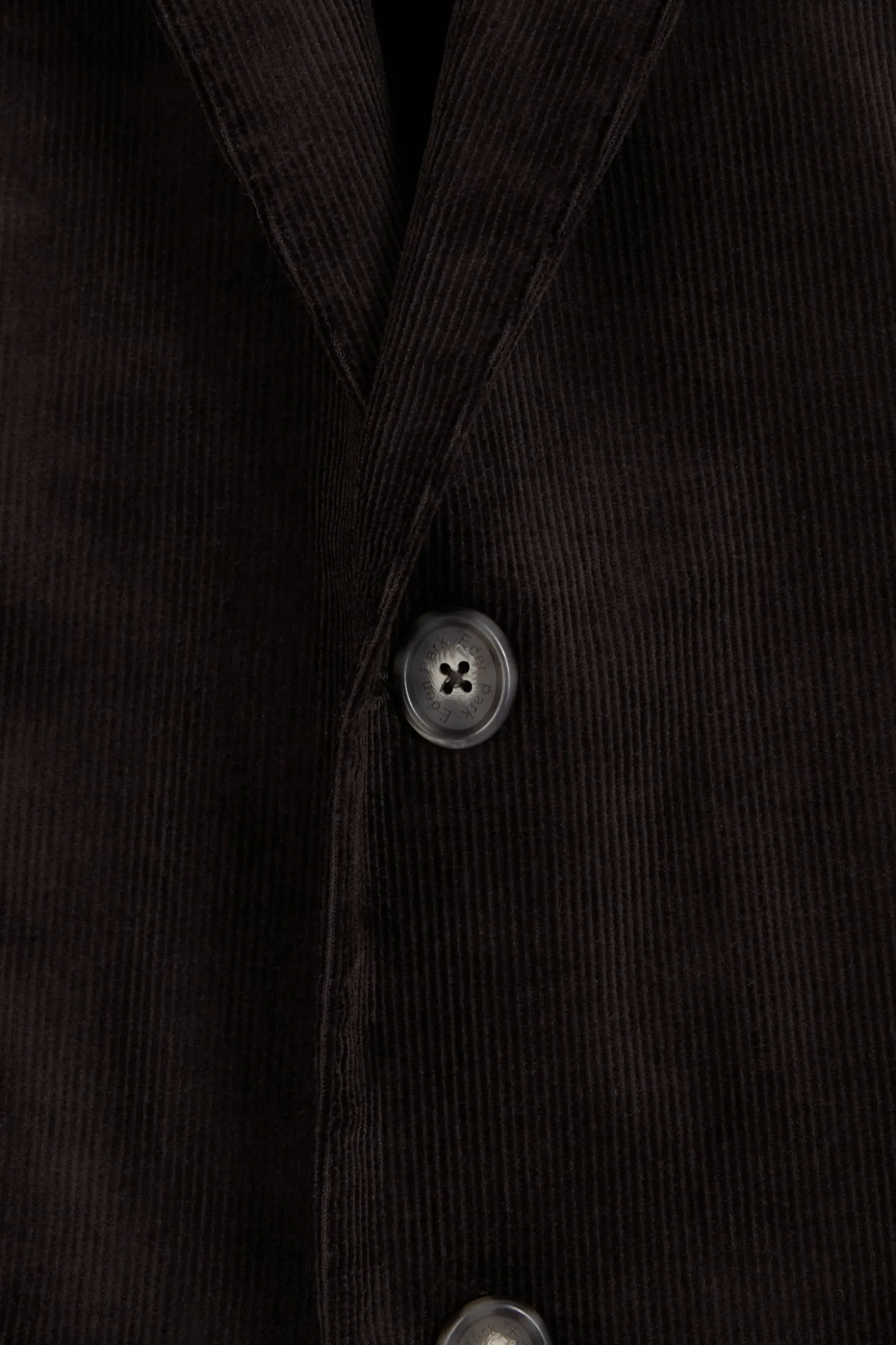 Brown stretch cotton velvet jacket Modern fit