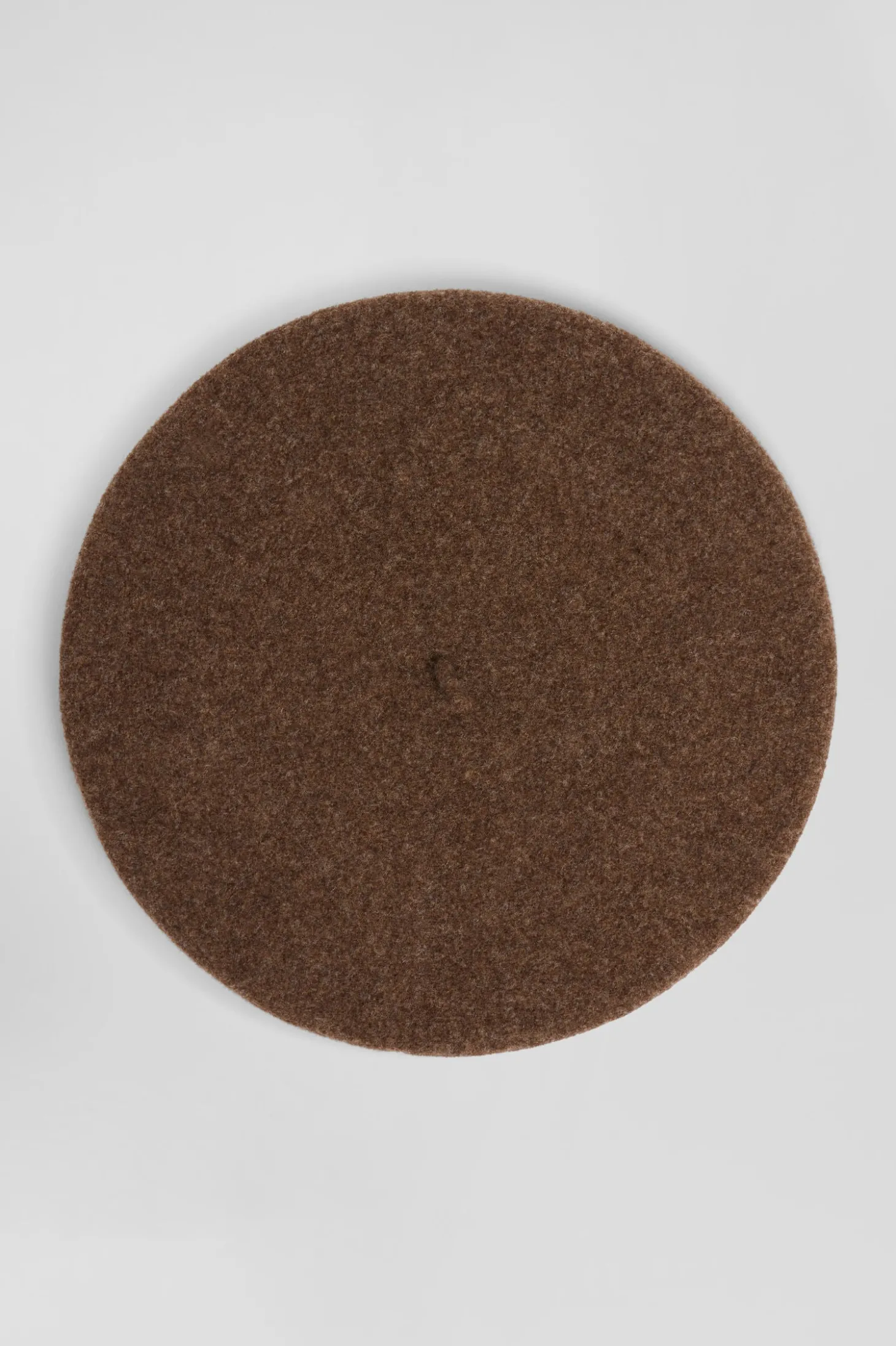 Brown wool beret