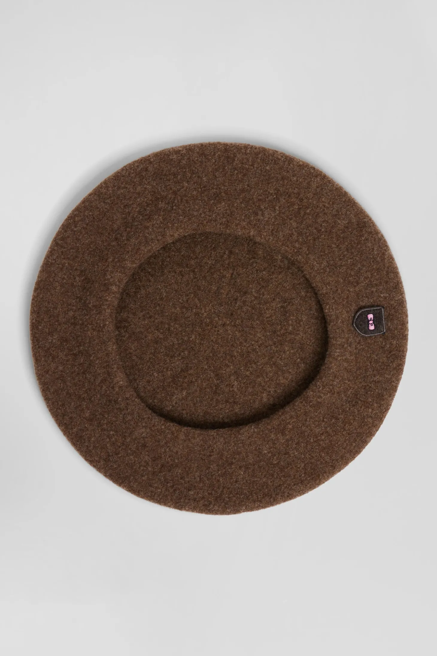 Brown wool beret
