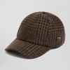 Brown wool blend cap