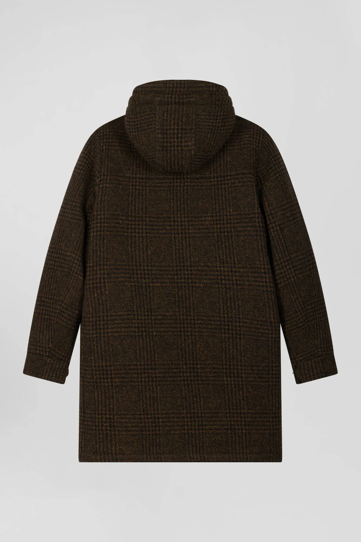 Brown wool parka