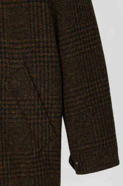 Brown wool parka