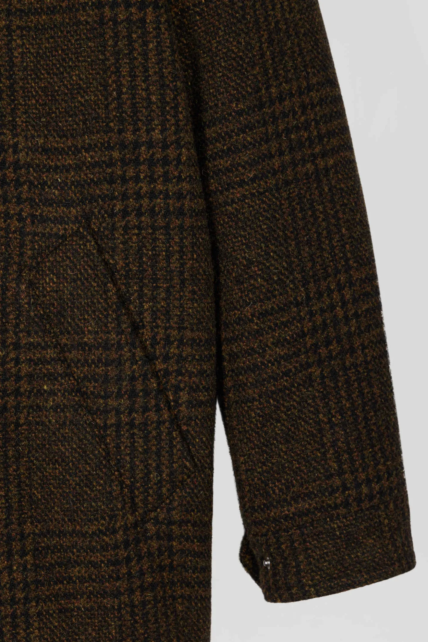 Brown wool parka