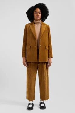 Camel corduroy blazer Modern fit
