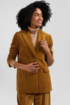 Camel corduroy blazer Modern fit