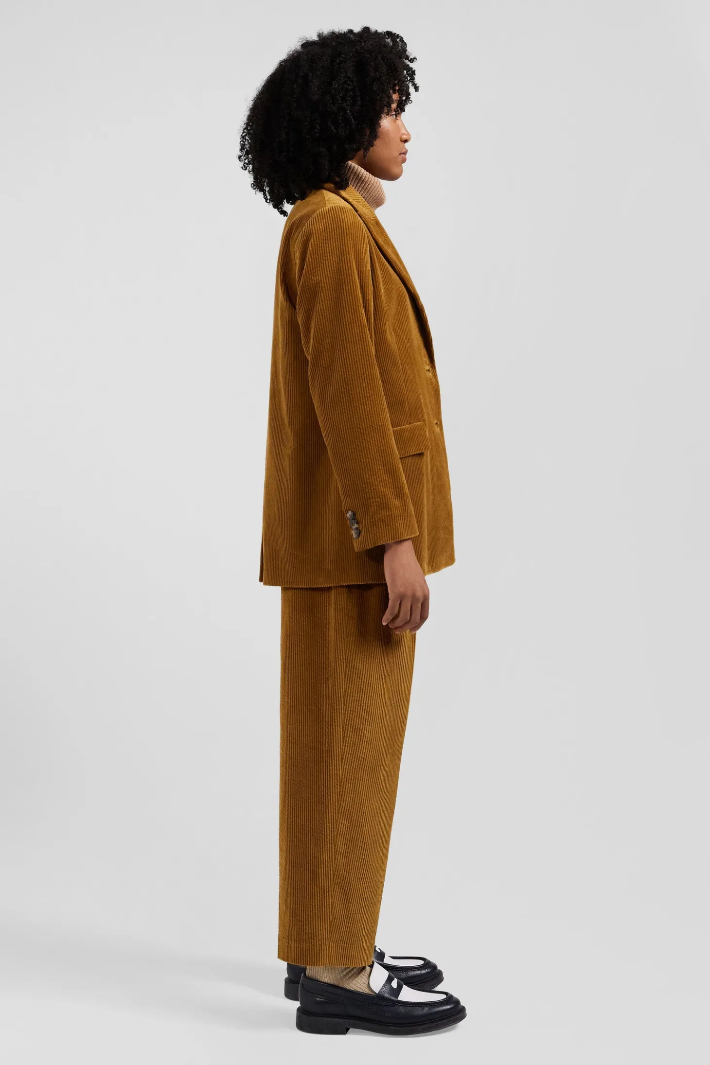 Camel corduroy blazer Modern fit