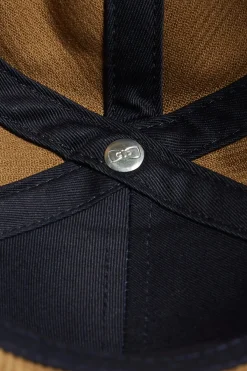 Camel corduroy cap