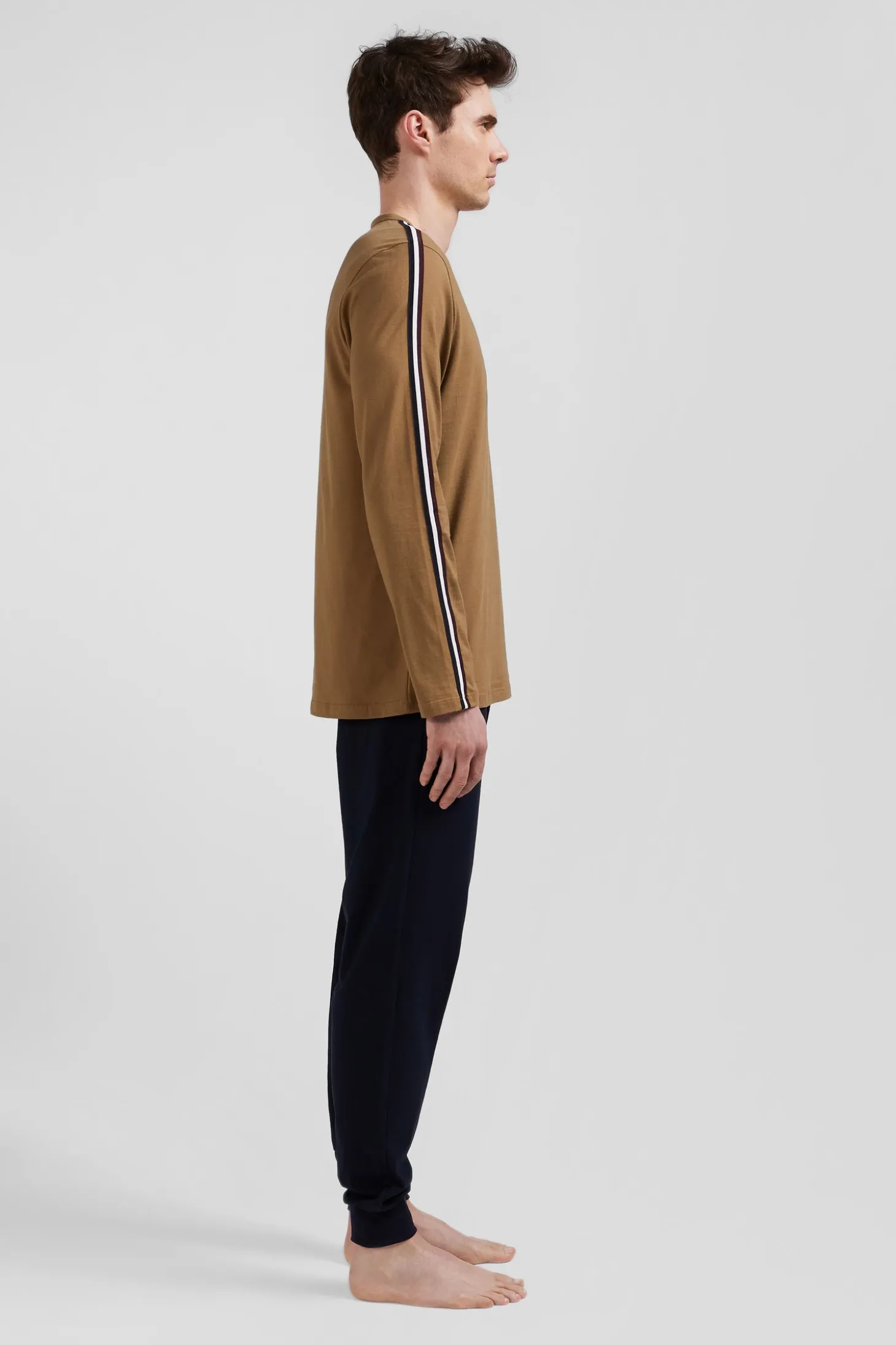 Camel long cotton pajamas