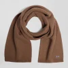 Camel plain cotton scarf