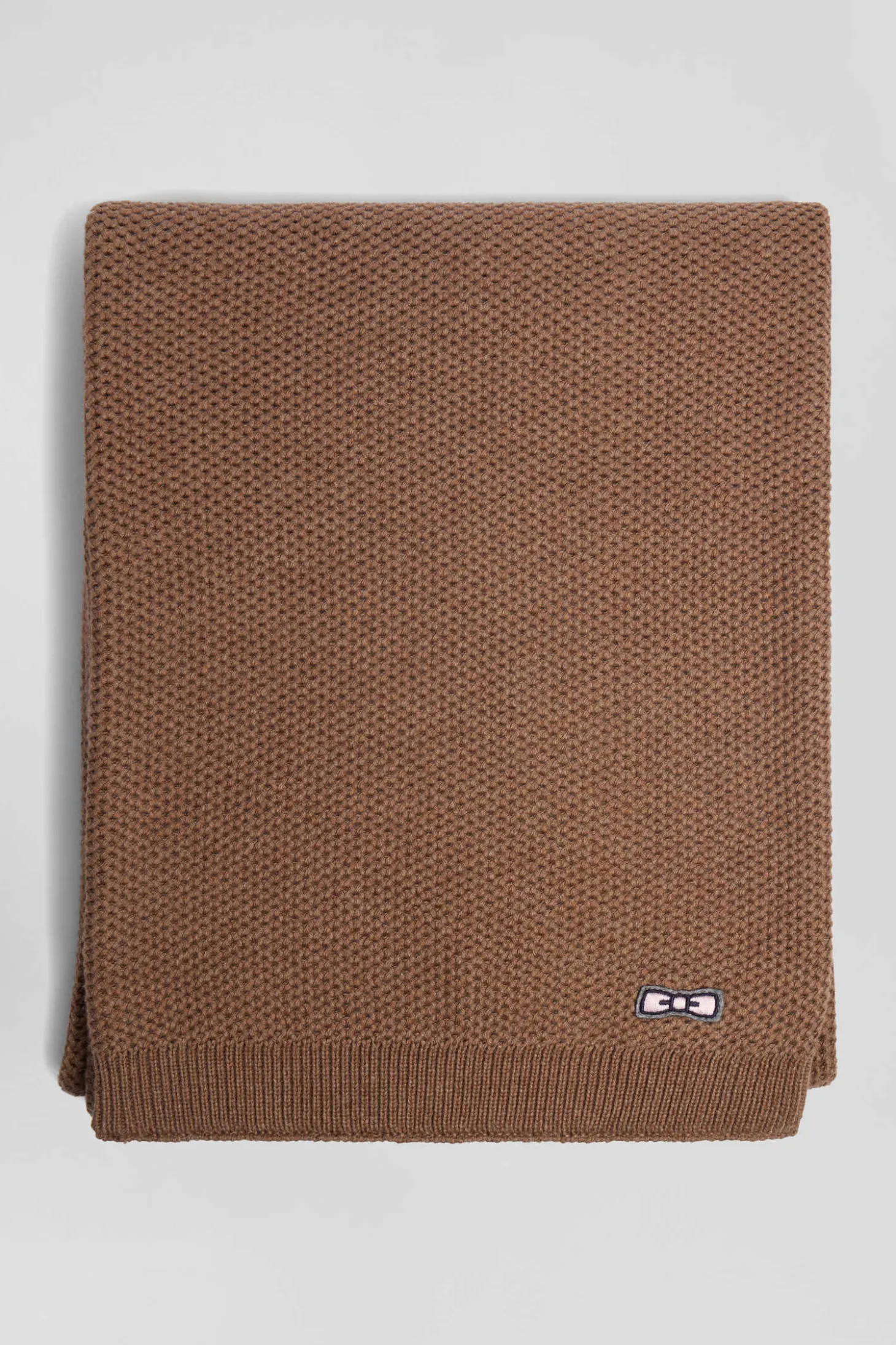 Camel plain cotton scarf
