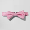 Children's pink silk bow tie