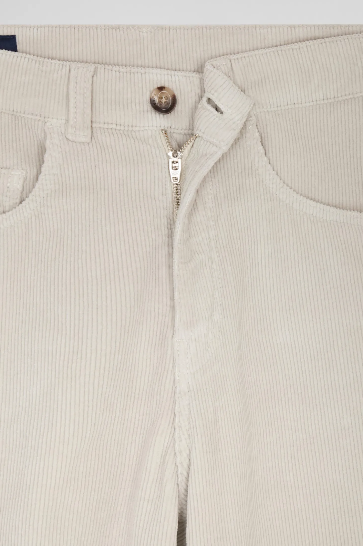 Comfort beige stretch cotton 5-pocket jeans